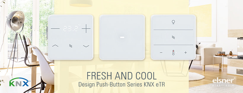 KNX eTR wird zur Taster-Serie: Frisches Design für preisbewusste KNX-Bauvorhaben